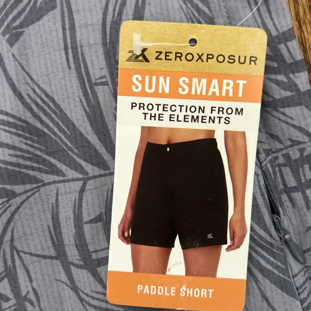 NWT Women's ZeroXposur Paddle Shorts Pool Beach Cover-Up SZ XXL UPF 30 Quick Dry